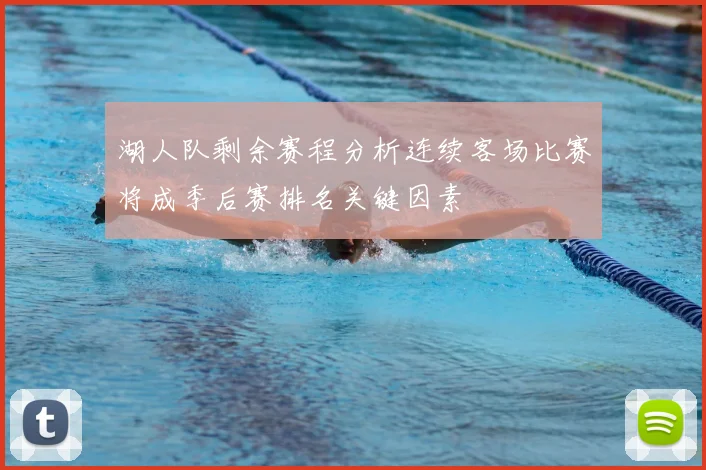 湖人队剩余赛程分析连续客场比赛将成季后赛排名关键因素